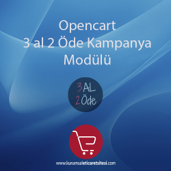 Opencart 3 Al 2 Öde Kampanya Modülü Opencart 3 Al 2 Öde Kampanya Modülü